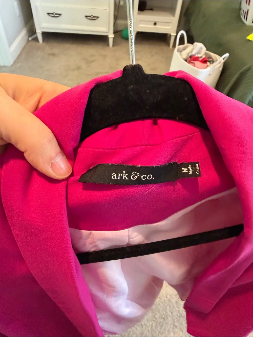 Ark & Co Girls' Bright Fuchsia Blazer